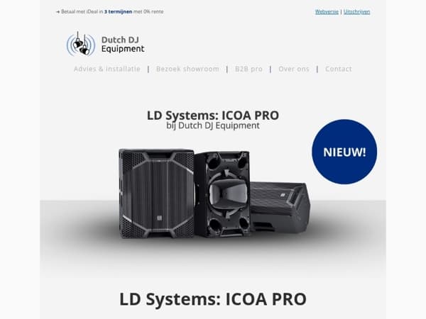 Nieuw product..? 🛒 ICOA PRO van LD Systems!
