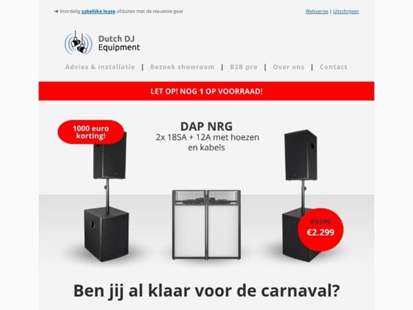 Carnaval komt eraan… en deze deals wil jij niet missen! 🎺🔊