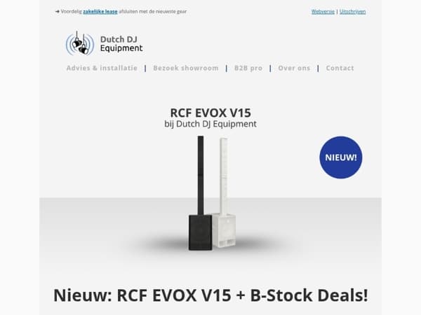 Eerste voorraad RCF V15 is al bijna weg! 😱