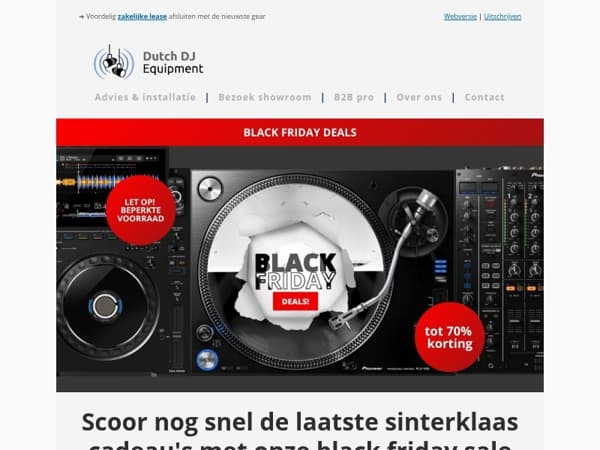 Laatste kans! Alleen vandaag en morgen 🛒💰️ Tot 70% korting op DJ gear!