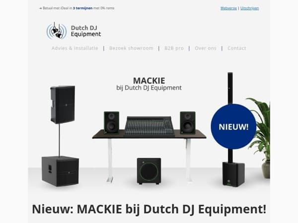 Nieuw.. 🛒 MACKIE in onze showroom!
