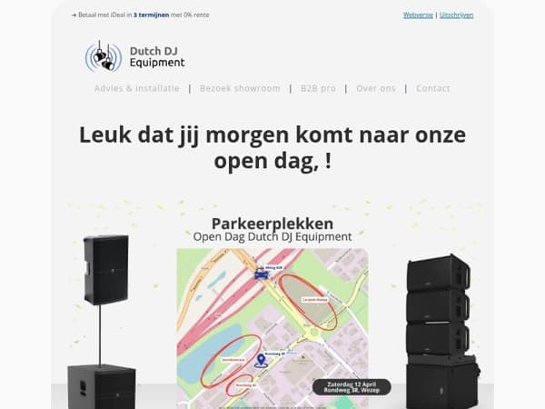 Waar Parkeren tijdens onze Open Dag? 🅿️🚘️
