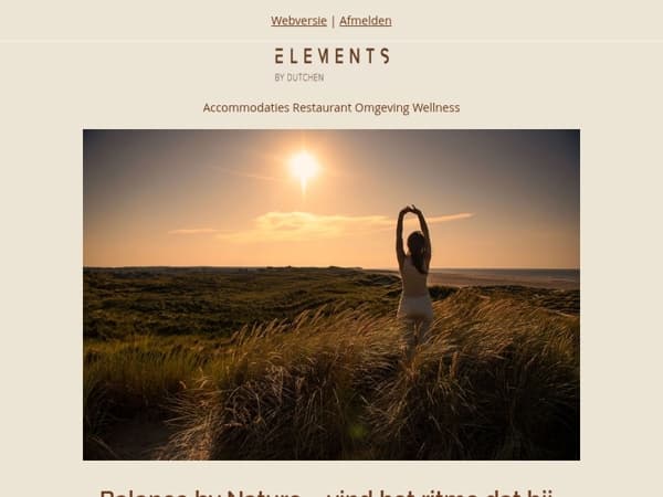 Nieuw: Balance by Nature — waar wellness en natuur samenkomen
