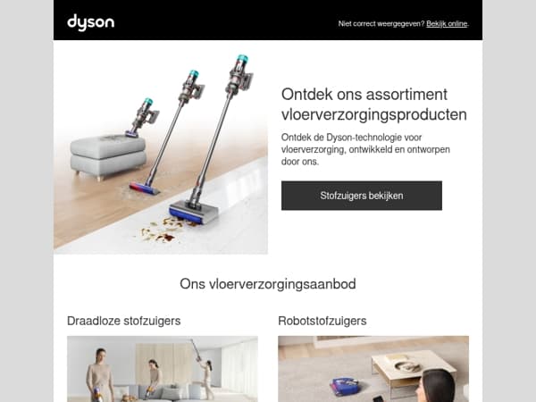 Ontdek Dyson-vloerverzorging