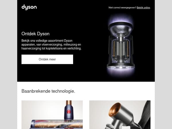 Maak kennis met Dyson-apparaten