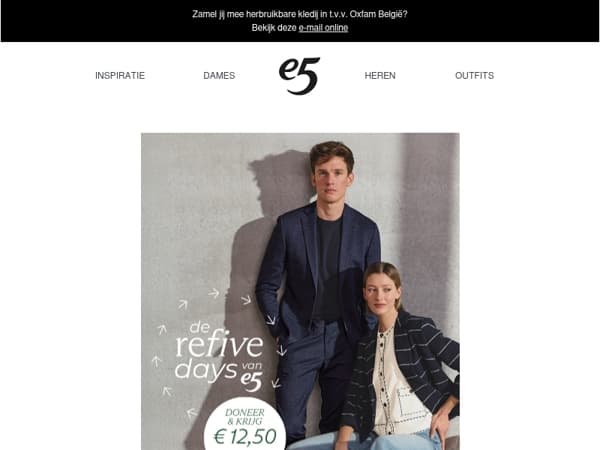 Refive days | Krijg € 12,50 per ingezamelde tas kledij