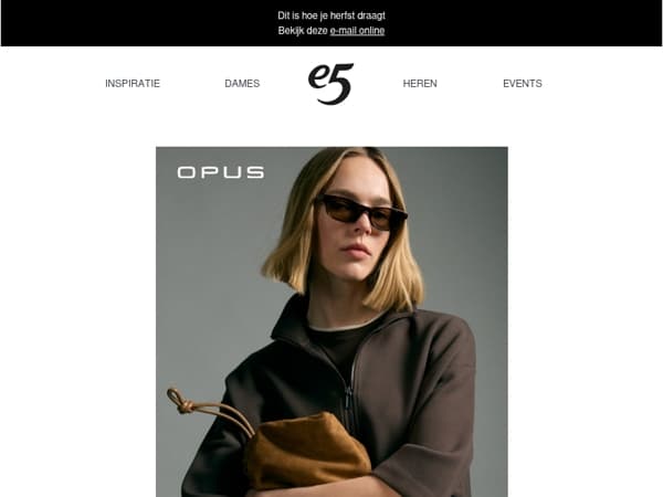 Nieuw bij OPUS | relaxed met een statement