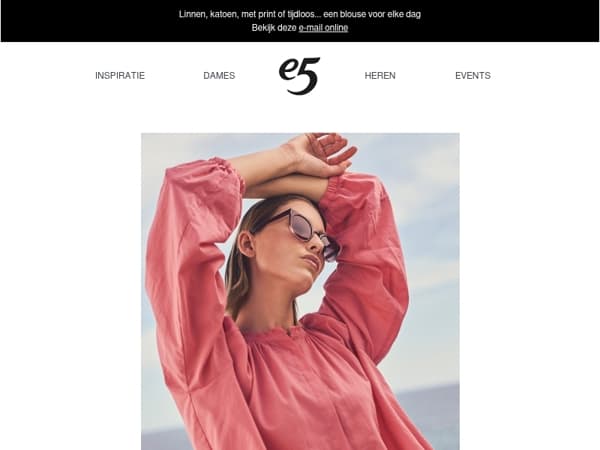 Voor jou: -50% op de 2de blouse