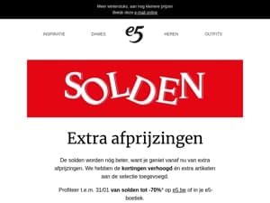 EXTRA AFPRIJZING op jouw favorieten