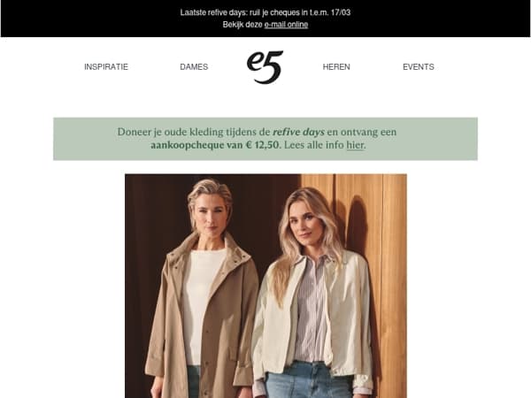 Nieuw: stijlvolle jassen voor dagen tussen zon en regen