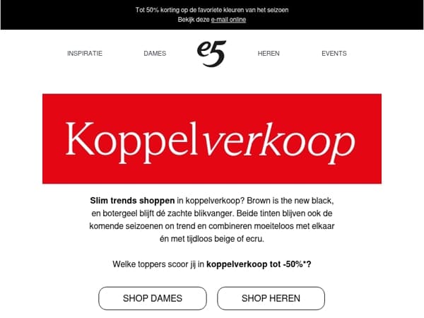 Trends die scoren in koppelverkoop