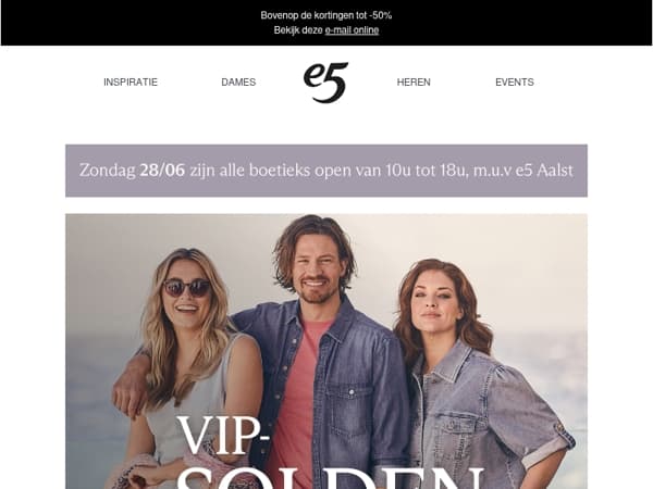 VIP SOLDEN: 10% extra korting voor jou