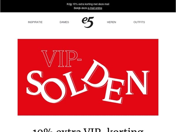 VIP-SOLDEN tot -50%