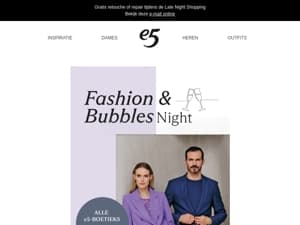 Uitnodiging: Fashion & Bubbles Night op 27/02