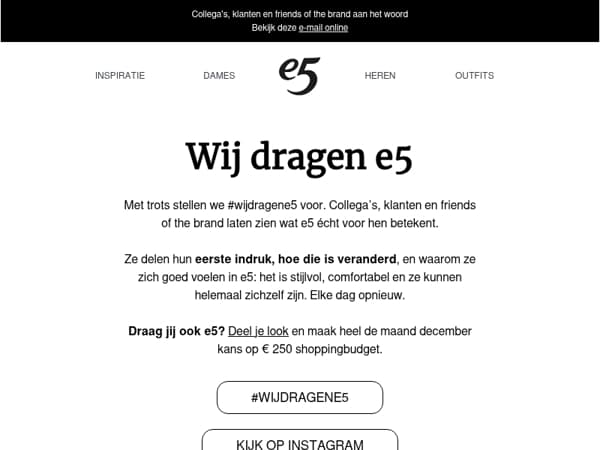 Draag jij ook e5?