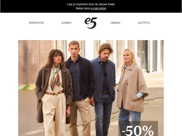 Vanaf nu: 50% korting op je 2de broek