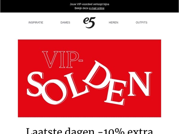 Jouw laatste kans op 10% extra korting ⌛