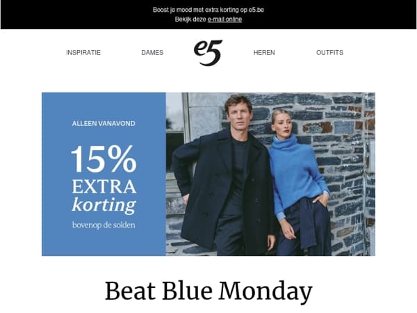 Alleen vanavond | 15% EXTRA op solden