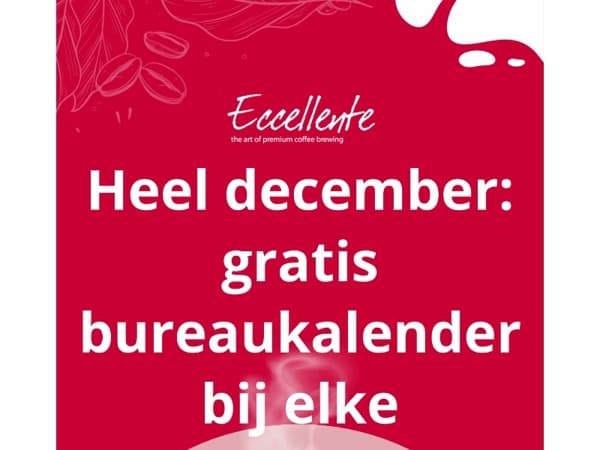☕️ Heel december: gratis bureaukalender bij elke bestelling