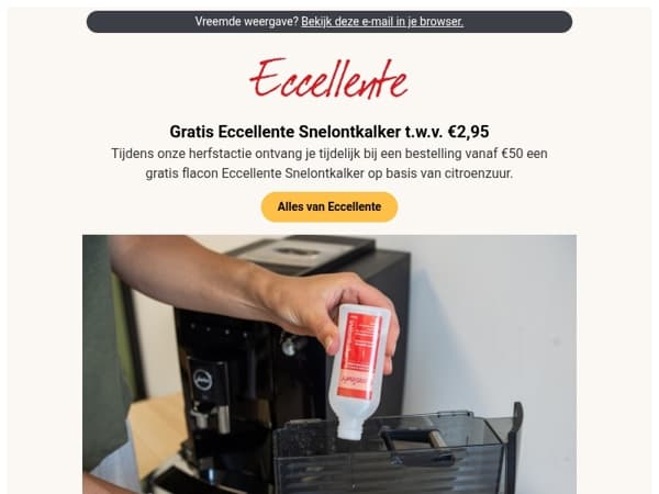 Laat je gratis ontkalker niet liggen ...