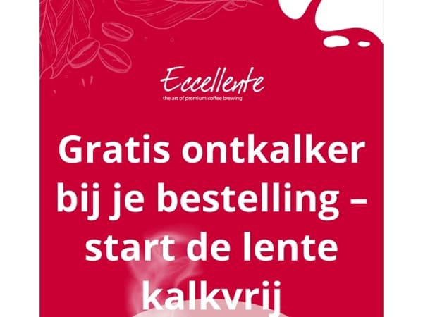 ☕️ Gratis ontkalker bij je bestelling – start de lente kalkvrij