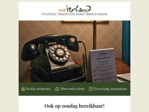 Nu ook bereikbaar op zondag!