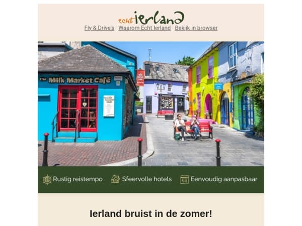 Zomer in Ierland: €100 korting, boek vóór 11 april!