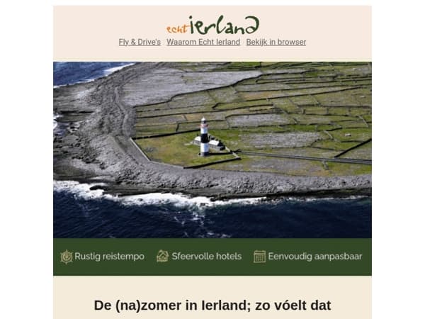 Nazomer in Ierland? Boek nu met extra tips & voordeel