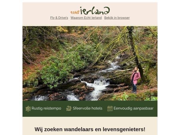Gezocht: wandelaars en levensgenieters voor Ierse herfst