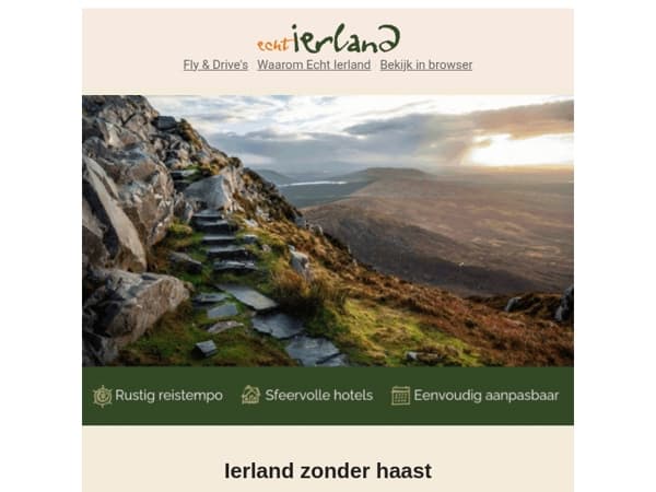 Ierland zonder haast, ontdek het op jouw tempo