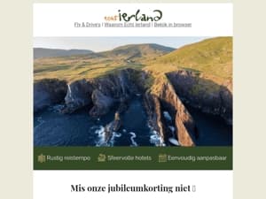 Mis het niet: €150 korting op jouw Ierland Fly & Drive, alleen deze maand! ⏳
