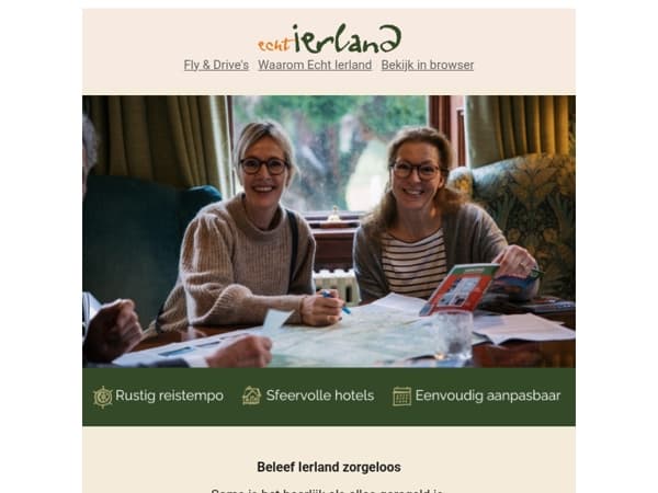 Zorgeloos Ierland beleven