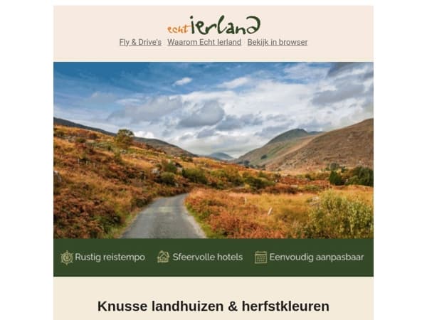 Herfst in Ierland? Boek Vandaag!