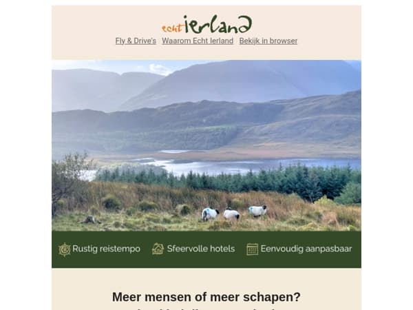 Ierland in de herfst: weinig mensen, veel schapen