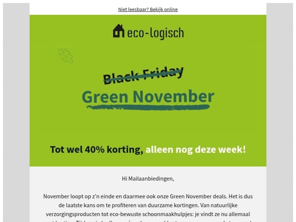 💚🏡 Mis onze duurzame deals niet!
