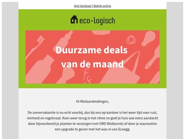💚🏡 Duurzame deals van de maand!