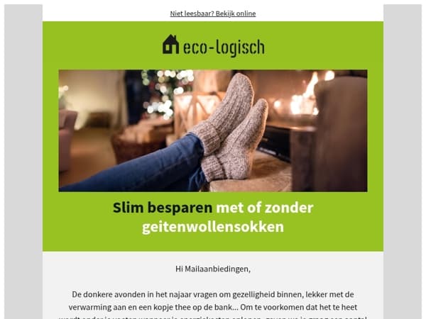 💚🏡 Zonder geitenwollensokken warm het najaar in!