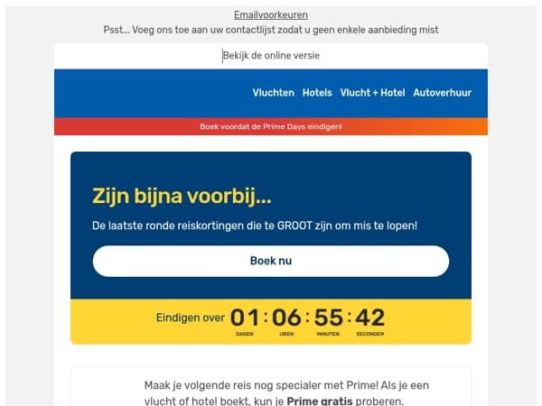 ⏳ Prime Days: De laatste uren zijn aangebroken