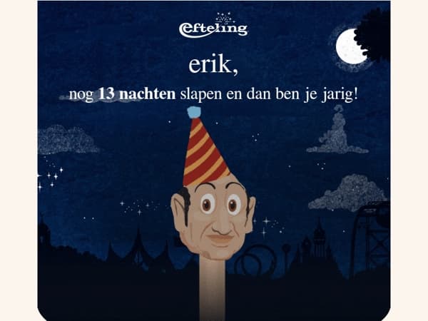 erik, alvast een bijzonder verjaardagscadeau voor jou!