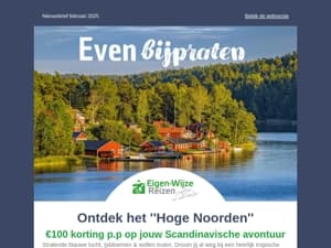 €100 korting p.p op jouw Scandinavische avontuur