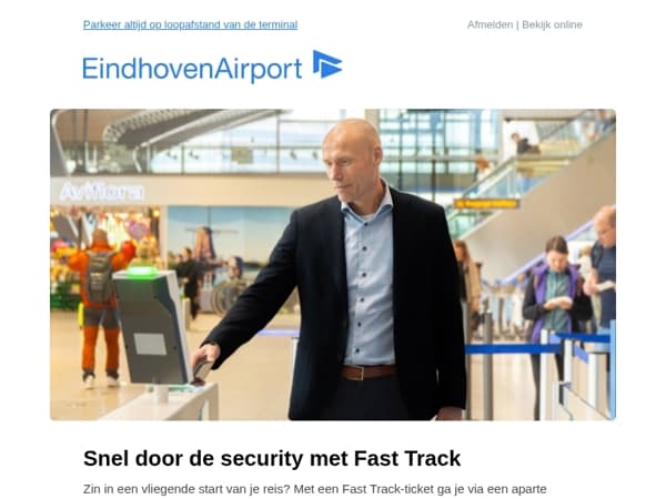 Snel door security? Boek jouw Fast Track ticket! ✈️
