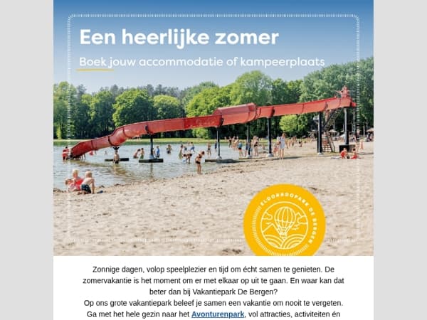 Boek jouw vakantie bij De Bergen! ☀️