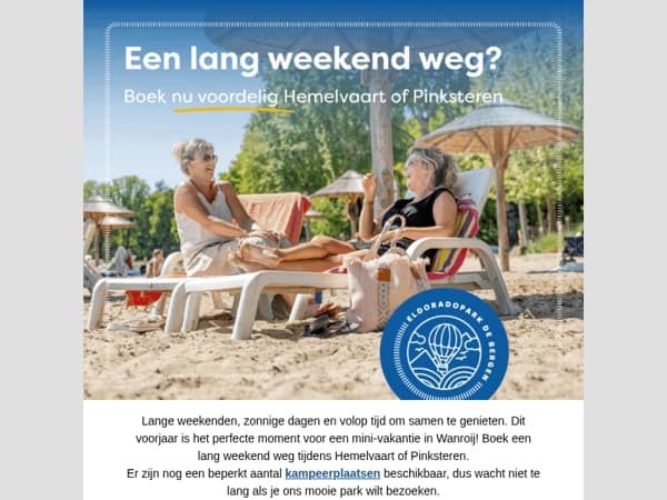 Lang weekend weg met Hemelvaart & Pinksteren? ☀️