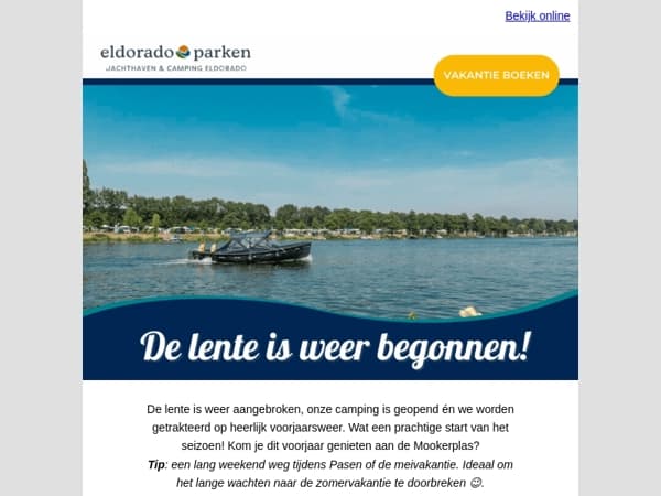 Vier de lente aan de Mookerplas!🌷