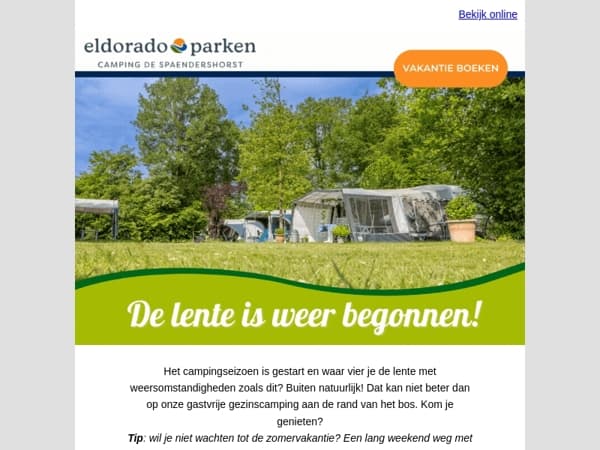 Vier de lente buiten!