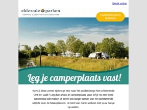 Leg alvast jouw camperplaats voor deze zomer vast!