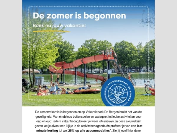 De leukste zomer beleef je bij De Bergen ☀️
