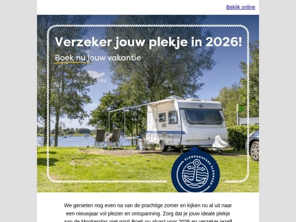 Vier jouw 2026 vakantie aan de Mookerplas! 🌊