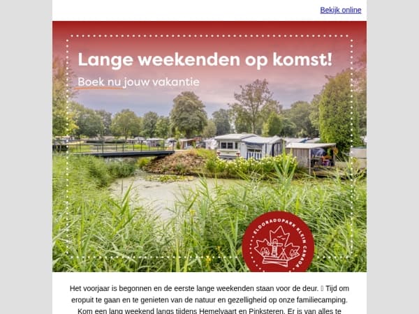 Voorjaar bij Klein Canada! 😎