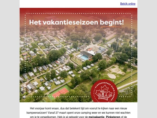 Vier de meivakantie bij Familiecamping Klein Canada 😍